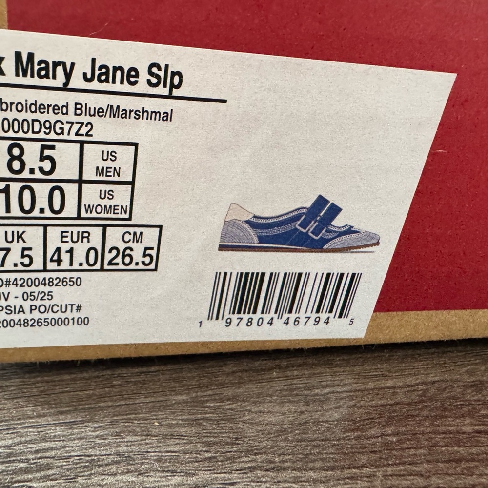 Vans Blue Mary Jane Slip-On Sneakers